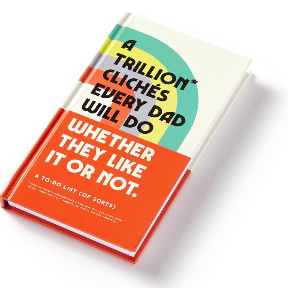 NWT A Trillion Cliches Every Dad Will Do Prompted Journal hardcover